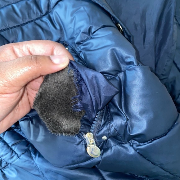 Women's Faux-Fur-Trim Hooded Puffer Coat - Picture 3 of 3